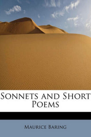 Cover of Sonnets and Short Poems