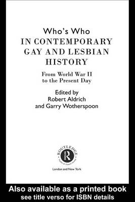 Cover of Who's Who in Contemporary Gay and Lesbian History Vol.2