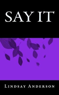 Book cover for Say It