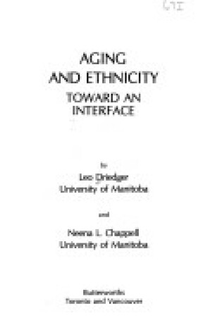 Cover of Ageing and Ethnicity