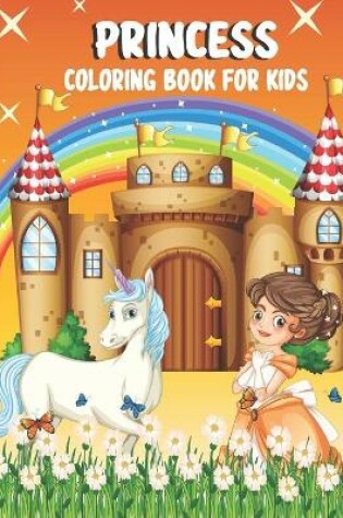 Cover of Princess Coloring Book For Kids