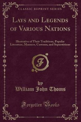 Cover of Lays and Legends of Various Nations