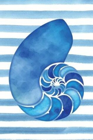 Cover of Ocean Blue Sea Shell Watercolor Journal