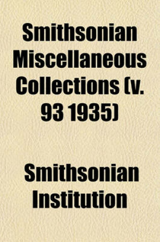 Cover of Smithsonian Miscellaneous Collections (V. 93 1935)