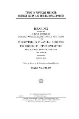 Cover of Trade in financial services