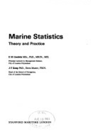 Cover of Marine Statistics