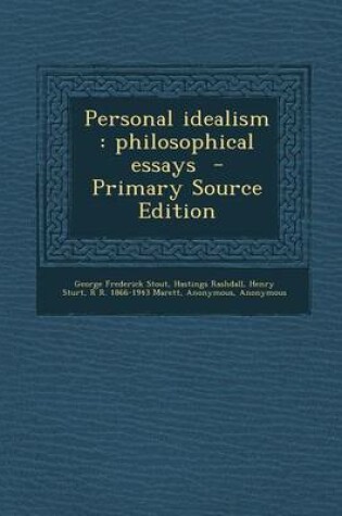 Cover of Personal Idealism