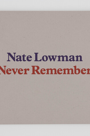 Cover of Nate Lowman
