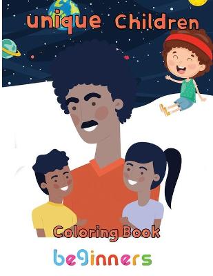 Book cover for Unique Children Coloring Book beginners