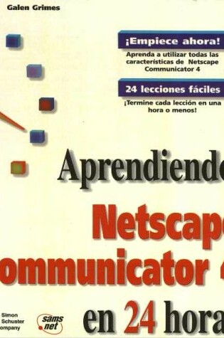 Cover of Aprendiendo Netscape Comm 4 En