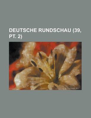 Book cover for Deutsche Rundschau (39, PT. 2)