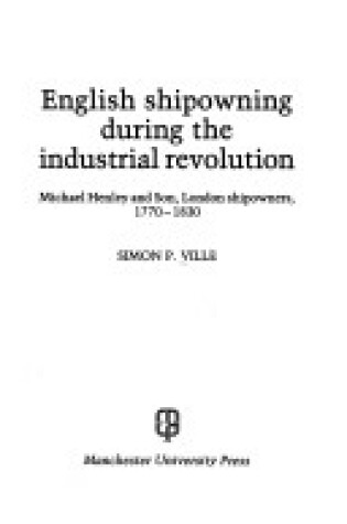 Cover of English Shipowning During the Industrial Revolution