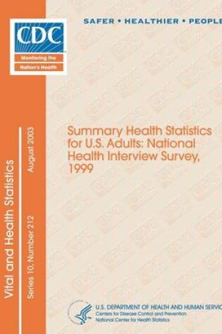 Cover of Vital and Health Statistics Series 10, Number 212