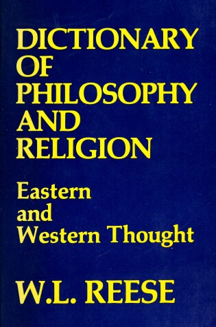 Cover of Dictionary of Philos & Religon