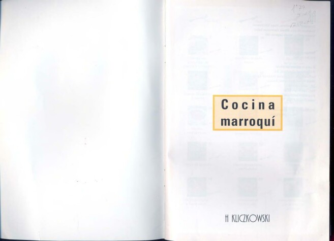 Book cover for Cocina Marroqui