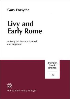 Book cover for Livy and Early Rome