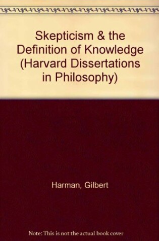 Cover of Skepticism & the Definition of Knowledge