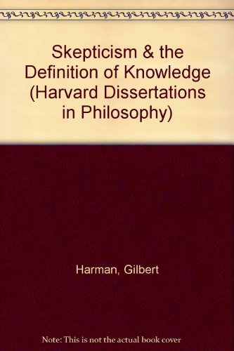 Book cover for Skepticism & the Definition of Knowledge