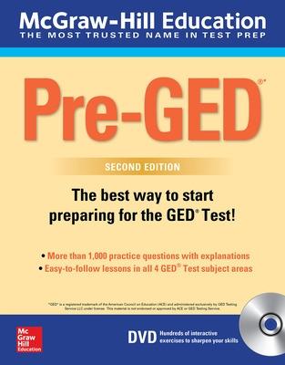 Book cover for McGraw-Hill Education Pre-GED with DVD, Second Edition