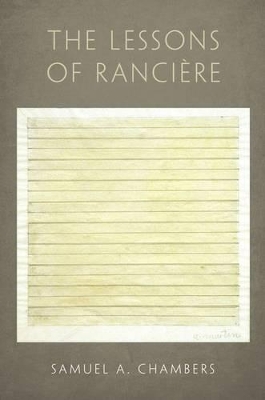 Book cover for The Lessons of Ranciere