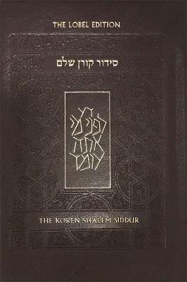 Book cover for Koren Shalem Siddur with Tabs, Compact, Brown Leather