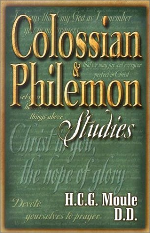 Book cover for Colossian and Philemon Studies