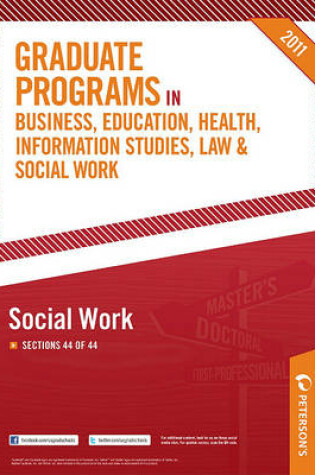 Cover of Peterson's Graduate Programs in Education 2011