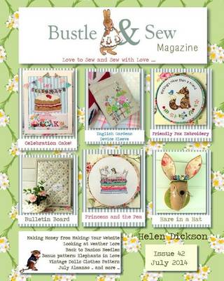 Book cover for Bustle & Sew Magazine July 2014