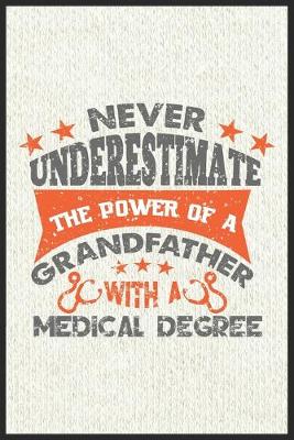 Book cover for Never underestimate the power of a grandfather with a medical degree