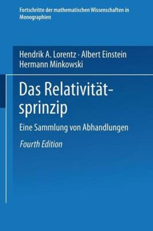 Cover of Das Relativitätsprinzip