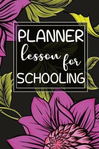Cover of lesson planner for schooling