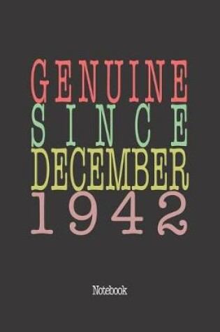 Cover of Genuine Since December 1942