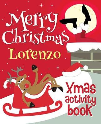 Book cover for Merry Christmas Lorenzo - Xmas Activity Book