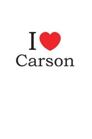 Cover of I Love Carson