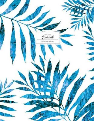 Cover of Dot Grid Journal - Tropical Blue Palm Leaf