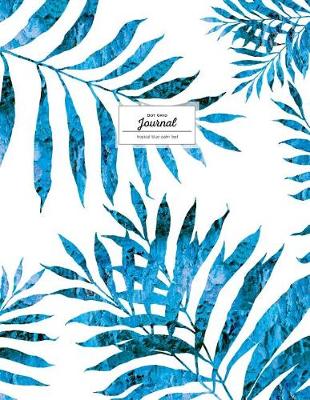 Book cover for Dot Grid Journal - Tropical Blue Palm Leaf