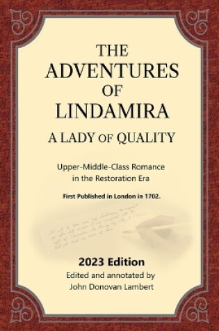 Cover of The Adventures of Lindamira, A Lady of Quality