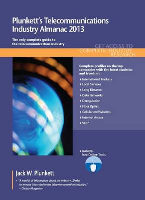 Cover of Plunkett's Telecommunications Industry Almanac 2013