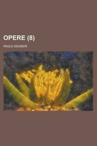 Cover of Opere (8)