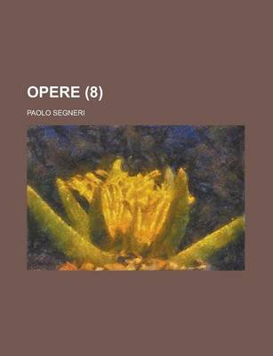 Book cover for Opere (8)