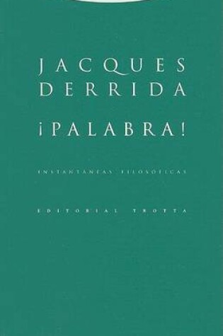 Cover of Palabra! Instantaneas Filosoficas