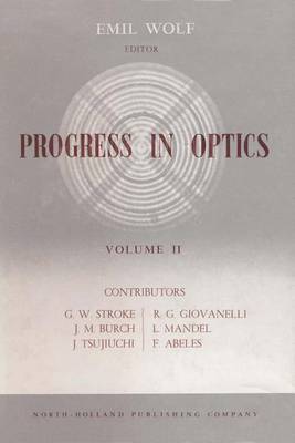 Book cover for Progress in Optics Volume 2