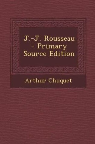 Cover of J.-J. Rousseau