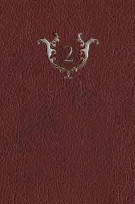 Book cover for Monogram "2" Any Day Planner Journal