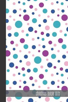 Book cover for christmas purple dots