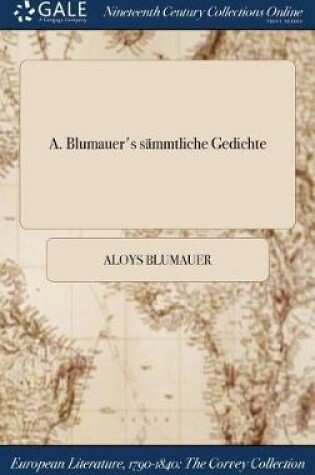 Cover of A. Blumauer's Sammtliche Gedichte