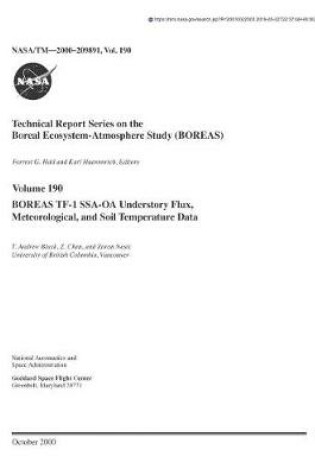 Cover of Boreas Tf-1 Ssa-OA Understory Flux, Meteorological, and Soil Temperature Data