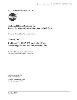 Book cover for Boreas Tf-1 Ssa-OA Understory Flux, Meteorological, and Soil Temperature Data