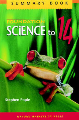 Cover of Foundation Science to 14