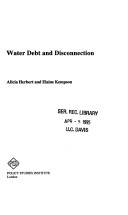 Book cover for Water Debt and Disconnection